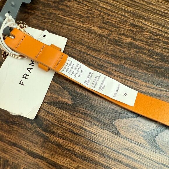 NWT Frame CARAMEL LE PETIT OVAL CHAIN BELT main image 6